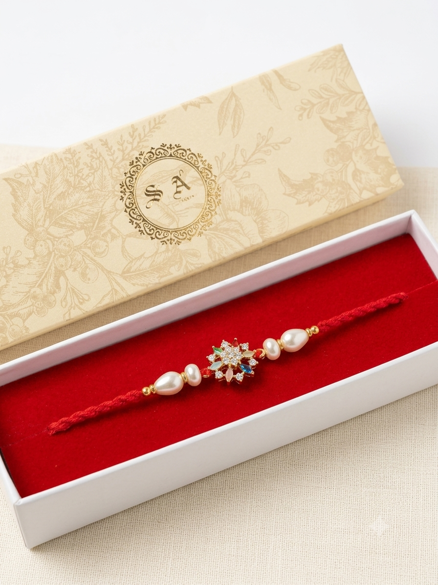 S.A. AD Rakhi – Premium American Diamond Collection