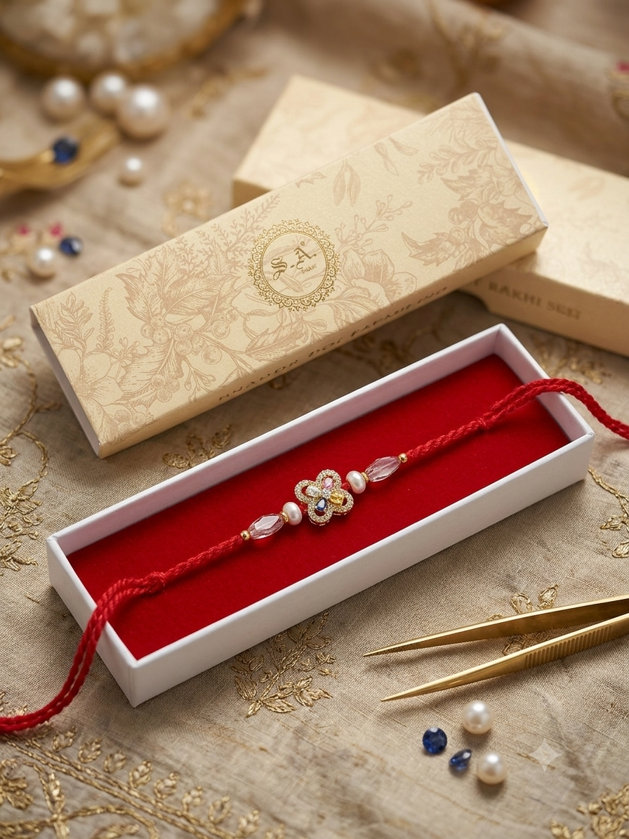 S.A. AD Rakhi – Premium American Diamond Collection