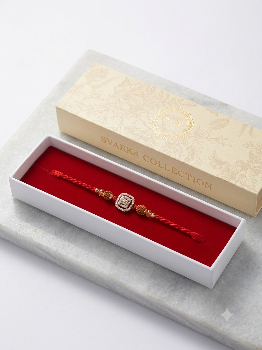 S.A. AD Rakhi – Premium American Diamond Collection