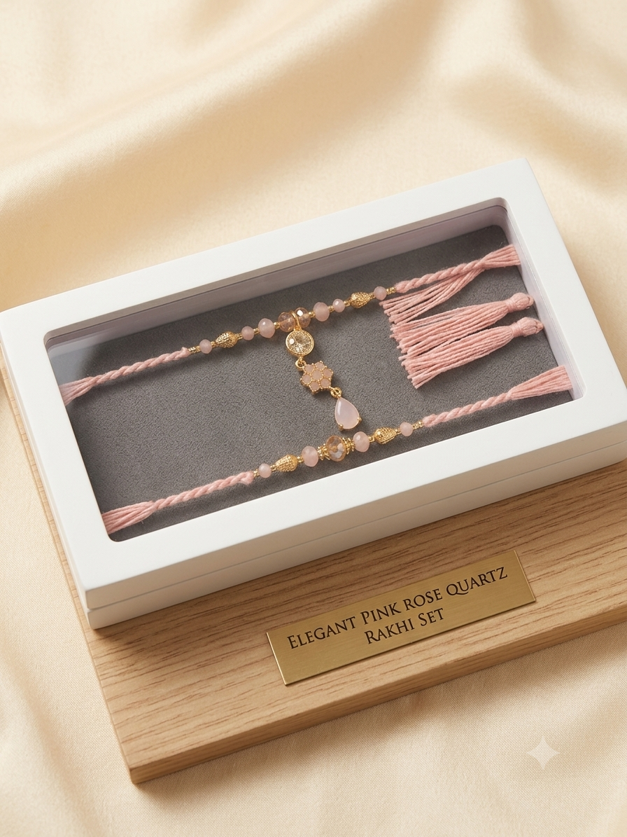 Royal SA Jewelry Couple Rakhi Set | Bhaiya Bhabhi Combo