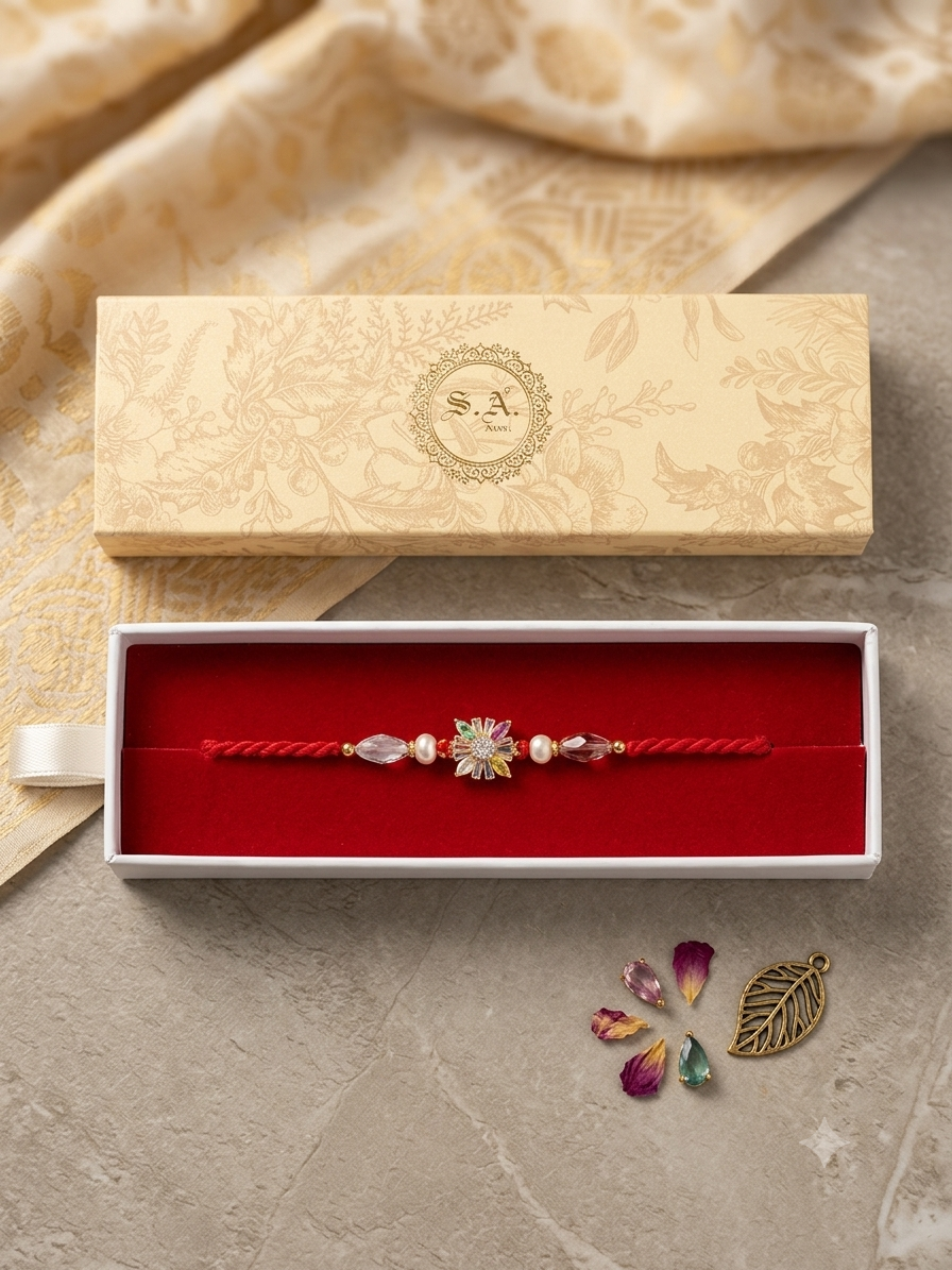S.A. AD Rakhi – Premium American Diamond Collection