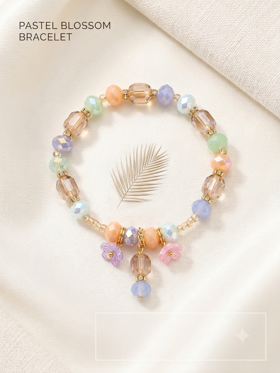 SA Premium Ladies Elastic Bracelet | Stylish Stretch Beaded Bracelet for Women & Girls | Comfortable Elastic Fit | Fashion Jewelry for Daily Wear & Gifting