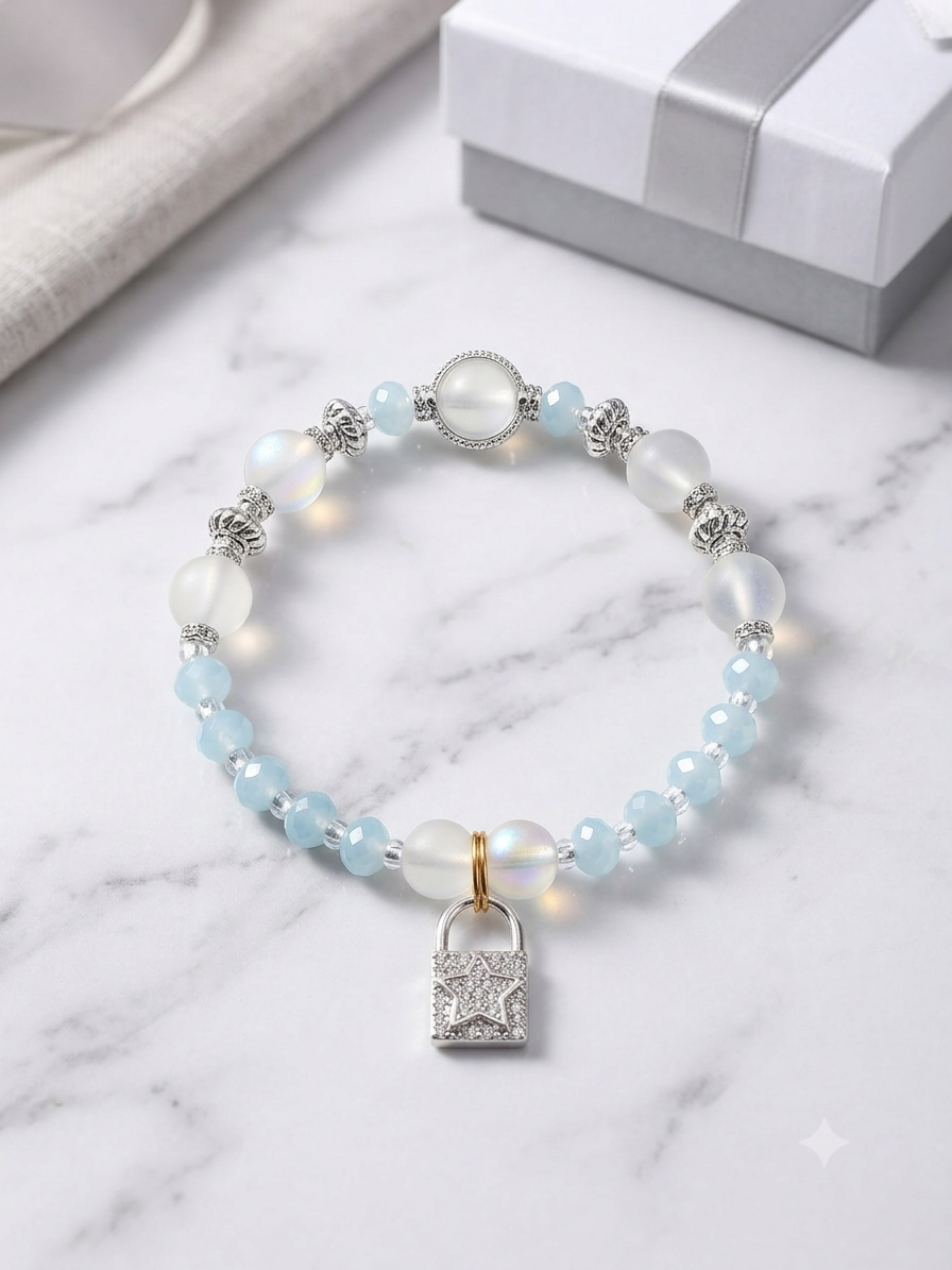 SA Premium Ladies Elastic Bracelet | Stylish Stretch Beaded Bracelet for Women & Girls | Comfortable Elastic Fit | Fashion Jewelry for Daily Wear & Gifting