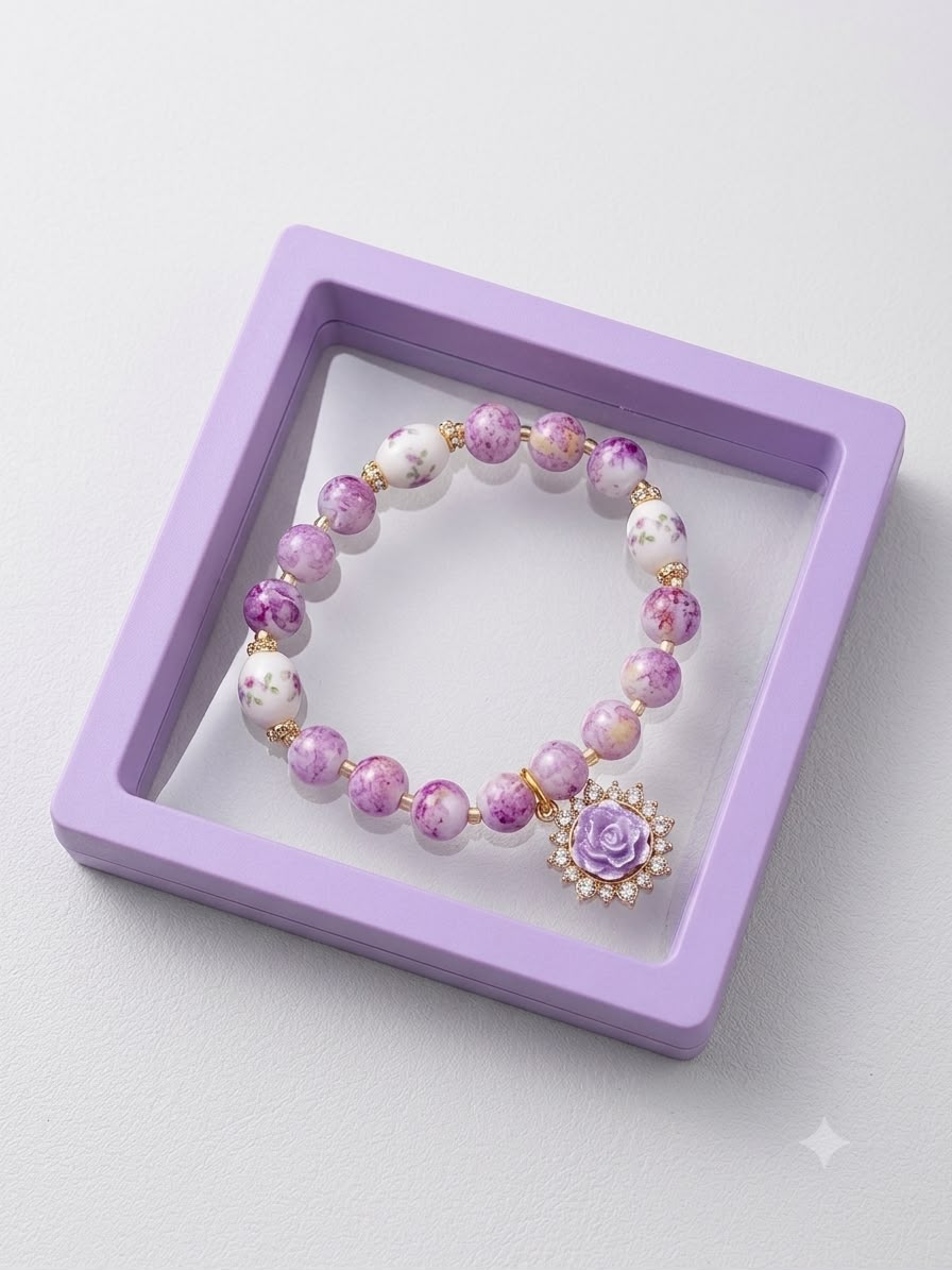SA Premium Ladies Elastic Bracelet | Stylish Stretch Beaded Bracelet for Women & Girls | Comfortable Elastic Fit | Fashion Jewelry for Daily Wear & Gifting
