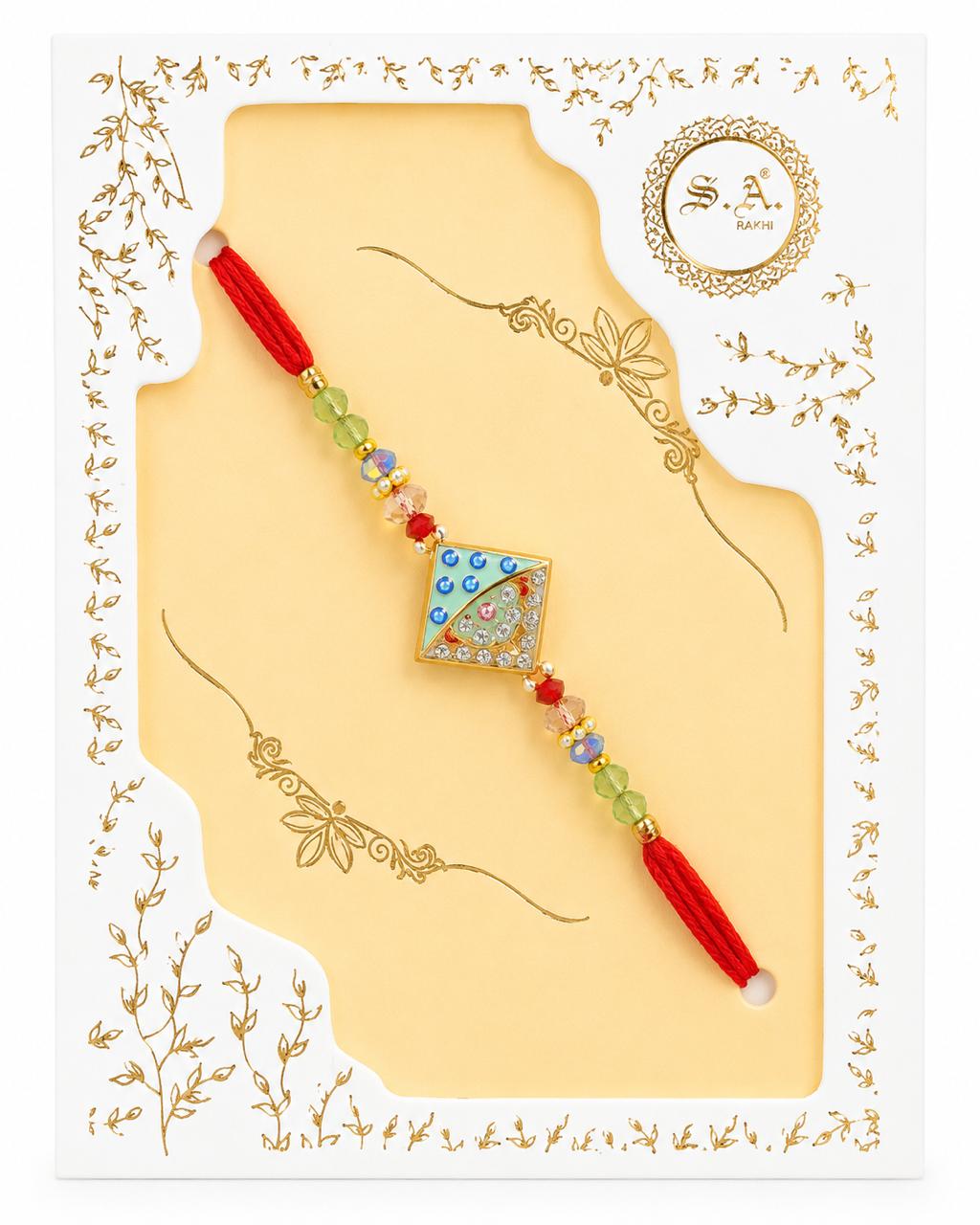 SA Rakhi Luxury Diamond Rakhi